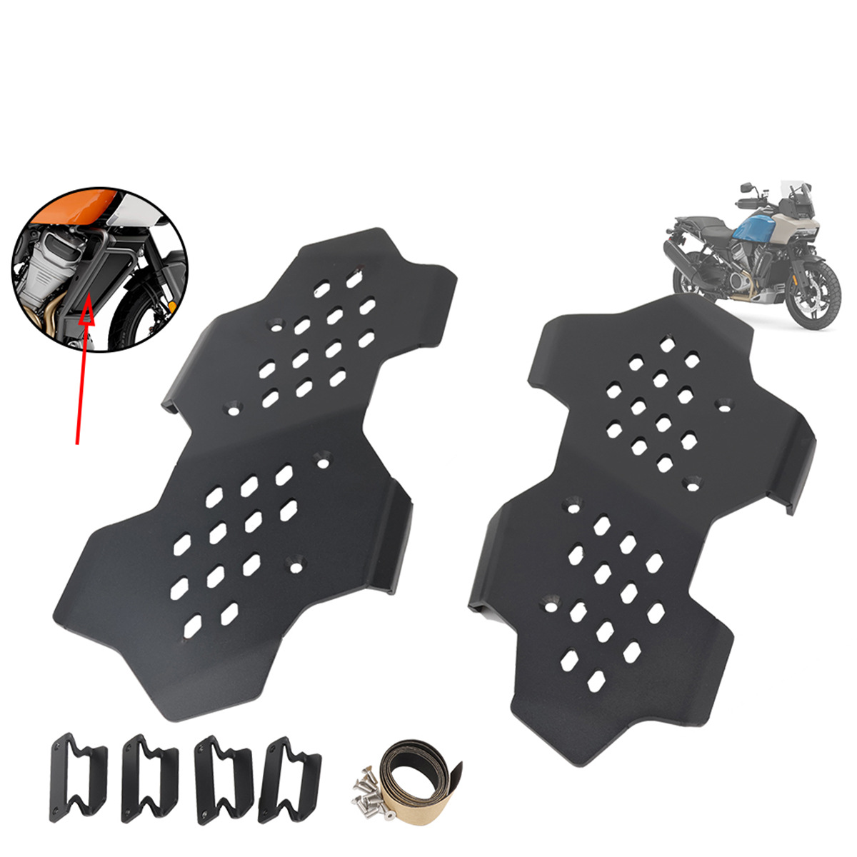 Motorcycle Cylinder - Pelindung Mesin Motor, Pelindung Kepala Silinder,