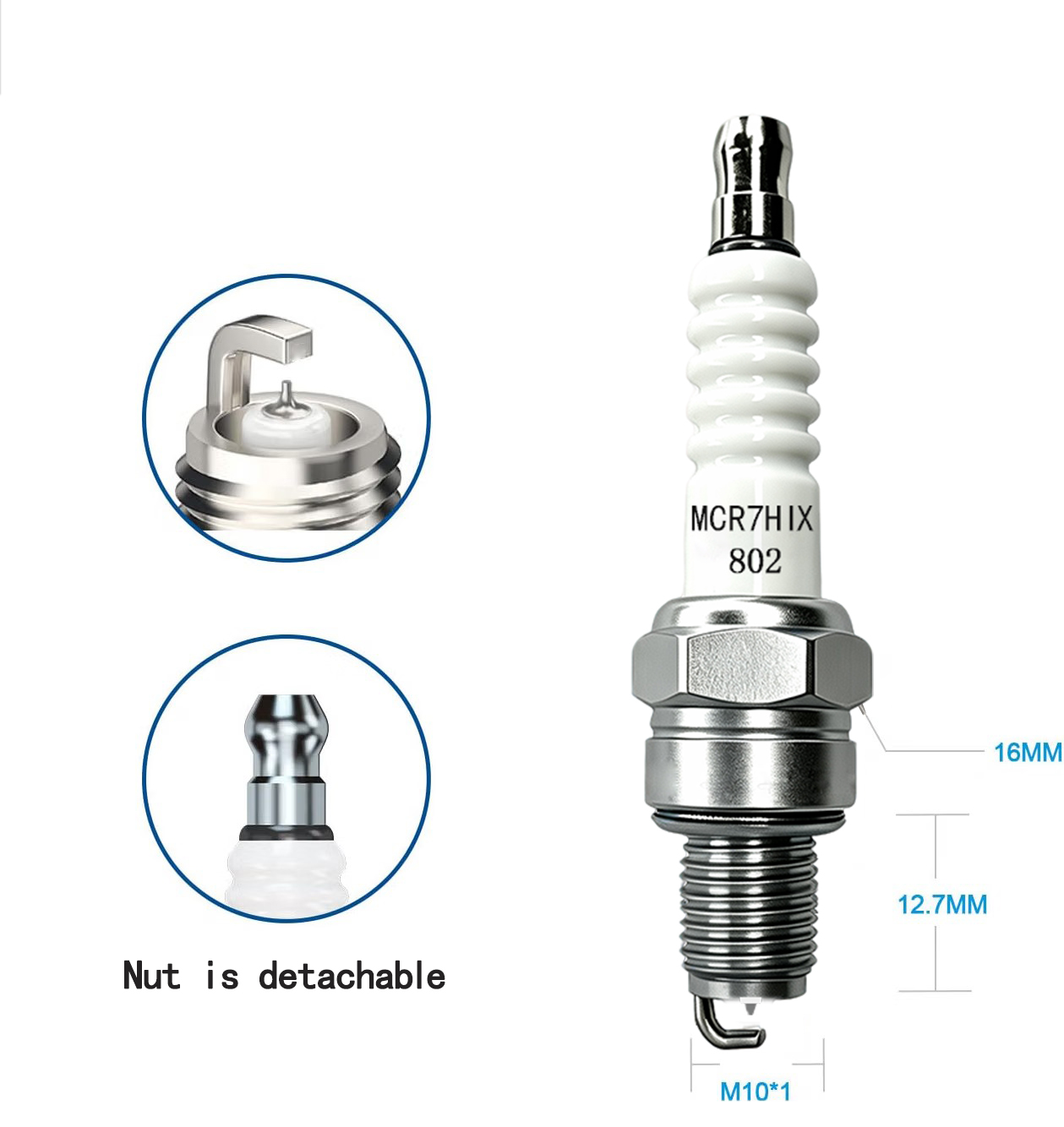 1-4 buah Busi Motor Iridium As - Motorcycle Spark Plug ulasan dan harga